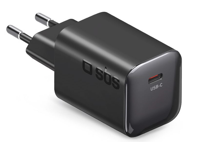 SBS TETRGAN1C45WK Caricabatterie per dispositivi mobili Universale Nero AC Ricarica rapida Interno