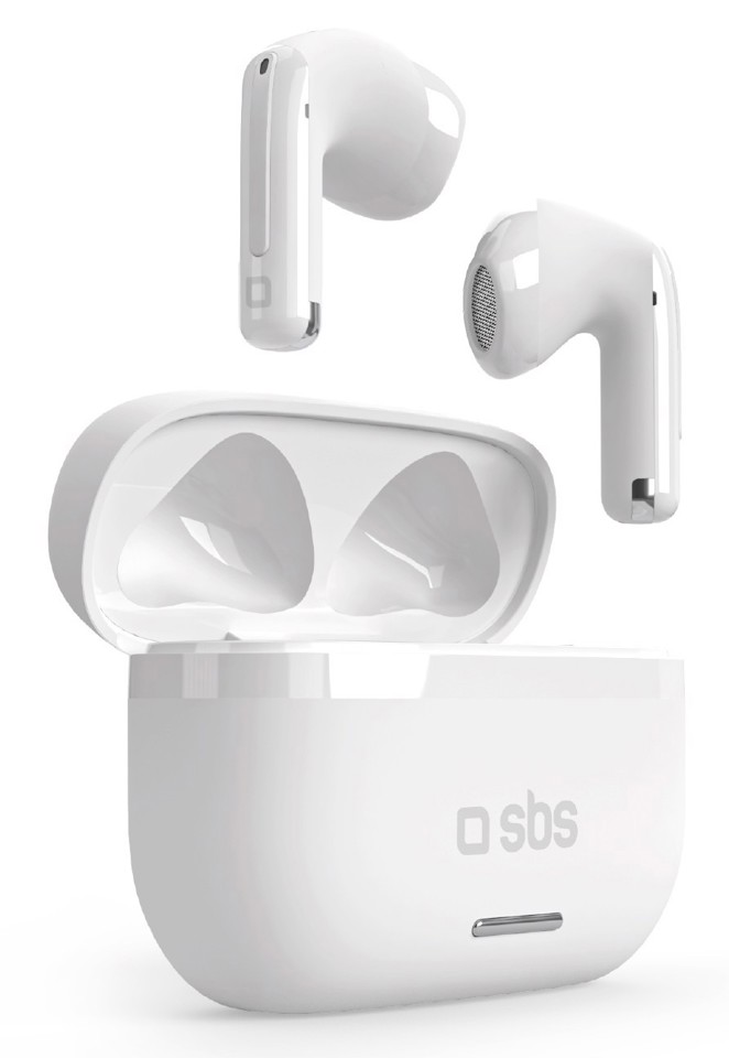 SBS TETWSAIRSPACEBTW cuffia e auricolare True Wireless Stereo (TWS) In-ear Musica e Chiamate Bianco