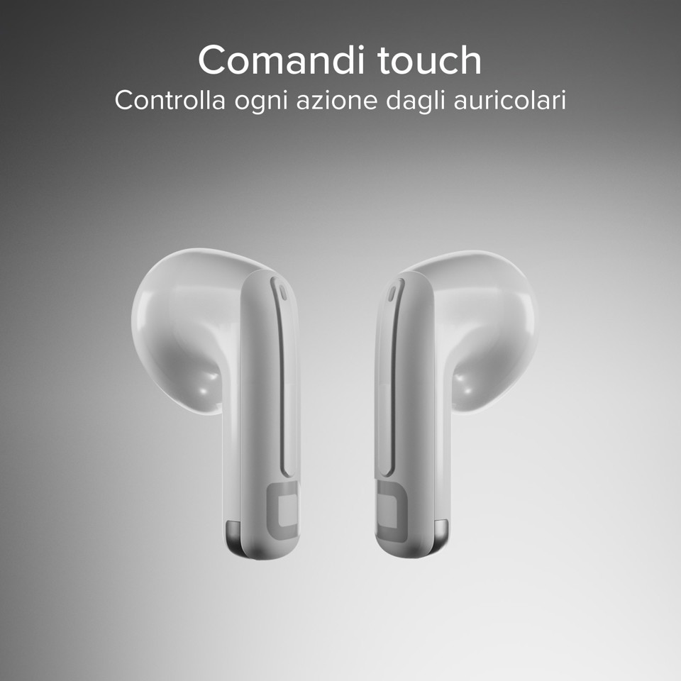 SBS TETWSAIRSPACEBTW cuffia e auricolare True Wireless Stereo (TWS) In-ear Musica e Chiamate Bianco
