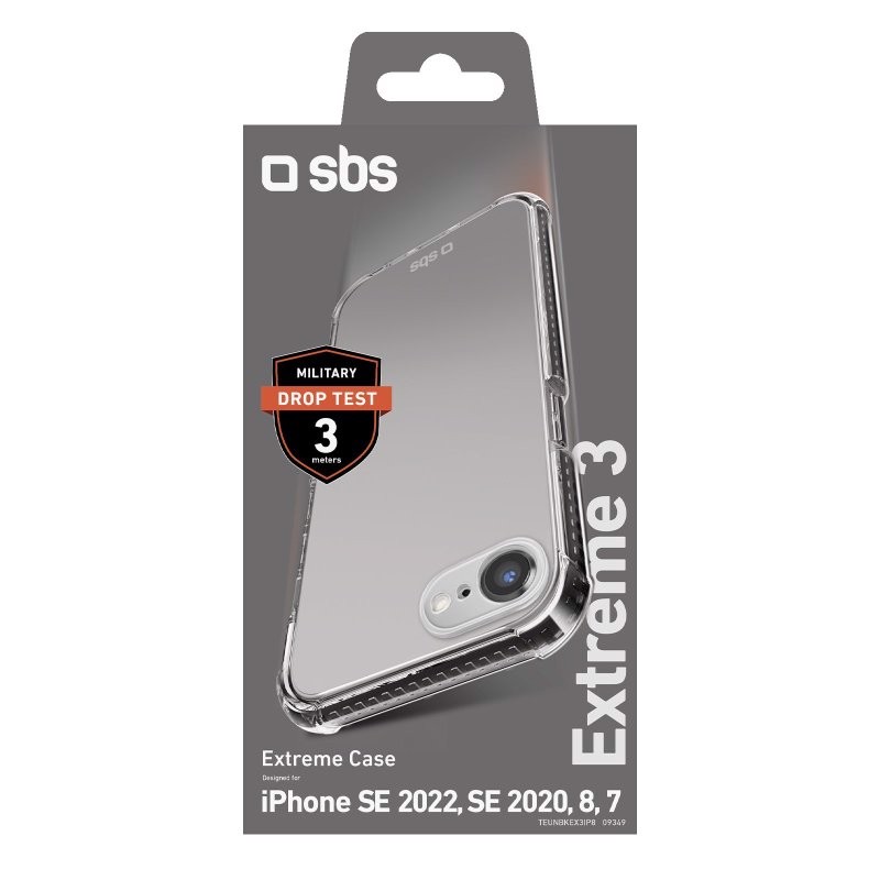 SBS TEUNBKEX3IP8 custodia per cellulare 11,9 cm (4.7") Cover Trasparente