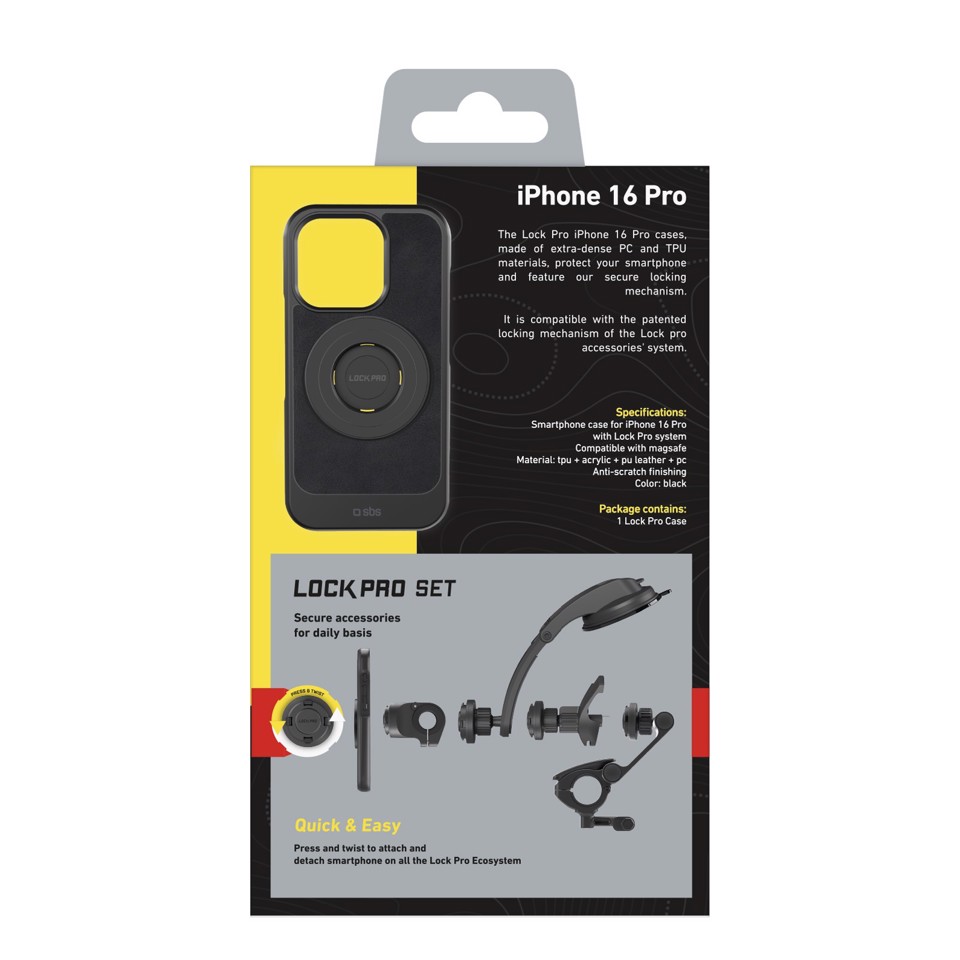 SBS TEURIP1661P custodia per cellulare 16 cm (6.3") Cover Nero