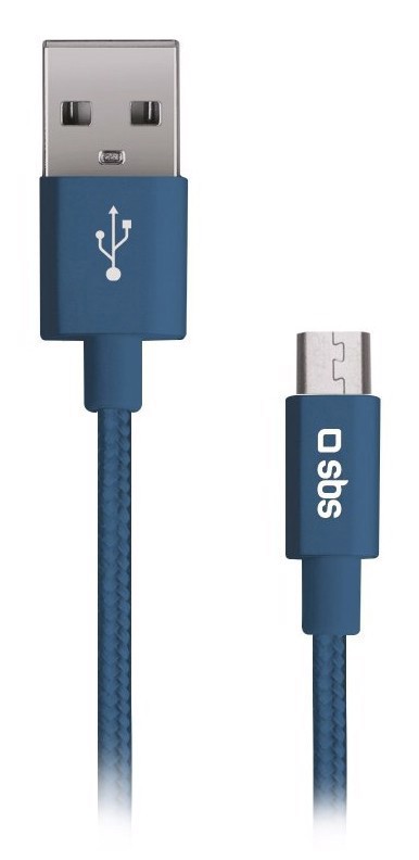 SBS TEVITMICB cavo USB USB 2.0 1 m USB A Micro-USB B Blu