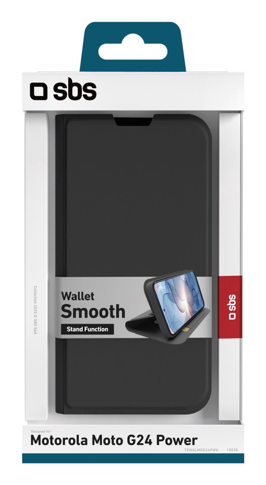 SBS TEWALMOG24PWK Custodia a borsellino Nero motorola g04