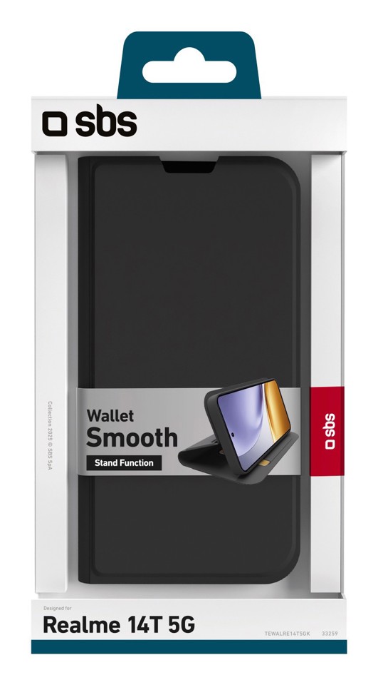 SBS TEWALRE14T5GK Custodia a borsellino Nero realme 14t 5g