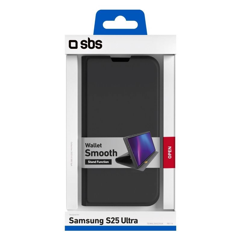 SBS TEWALSAS25UK custodia per cellulare 17,5 cm (6.9") Custodia a libro Nero