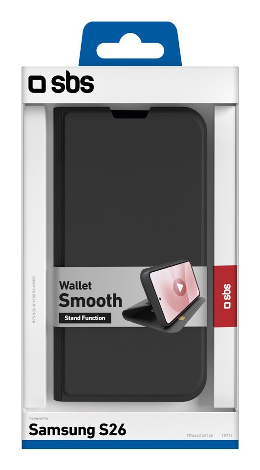SBS TEWALSAS26K custodia per cellulare Custodia a borsellino Nero