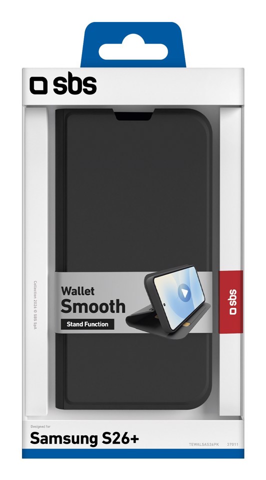 SBS TEWALSAS26PK custodia per cellulare 17 cm (6.7") Custodia a borsellino Nero