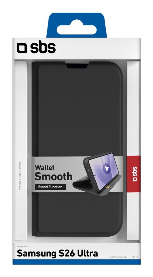 SBS TEWALSAS26UK custodia per cellulare Custodia a borsellino Nero