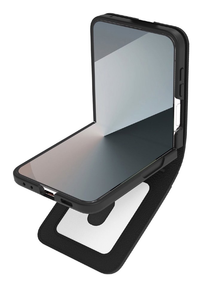 SBS TEWALSAZFLIP7K custodia per cellulare 17,5 cm (6.9") Cover Nero, Trasparente
