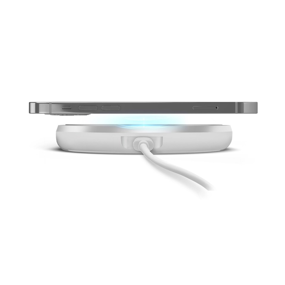 SBS TEWIRELESSUF10WW Caricabatterie per dispositivi mobili Smartphone Bianco USB Carica wireless Ricarica rapida Interno