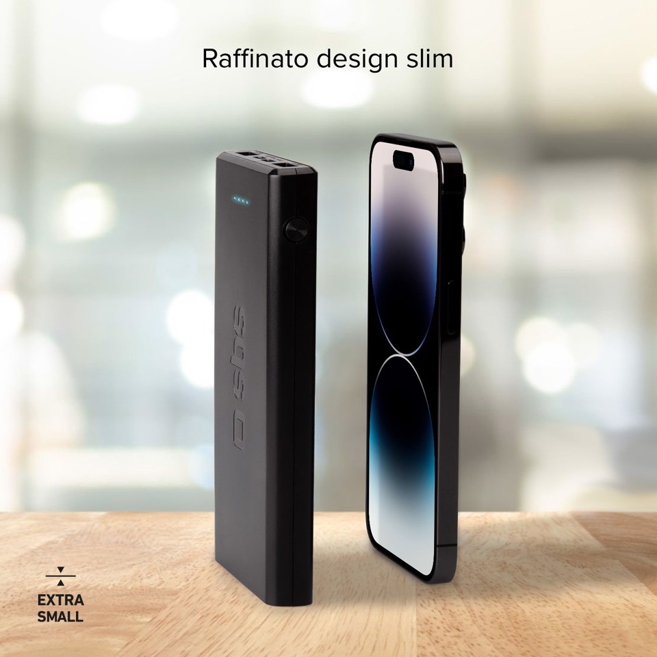 SBS TTBB10000FASTPD2 batteria portatile 10000 mAh Nero