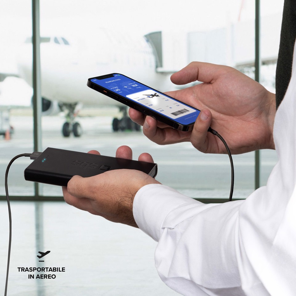 SBS TTBB10000FASTPD2 batteria portatile 10000 mAh Nero