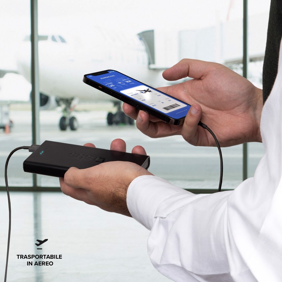 SBS TTBB10000FASTPD2 batteria portatile 10000 mAh Nero