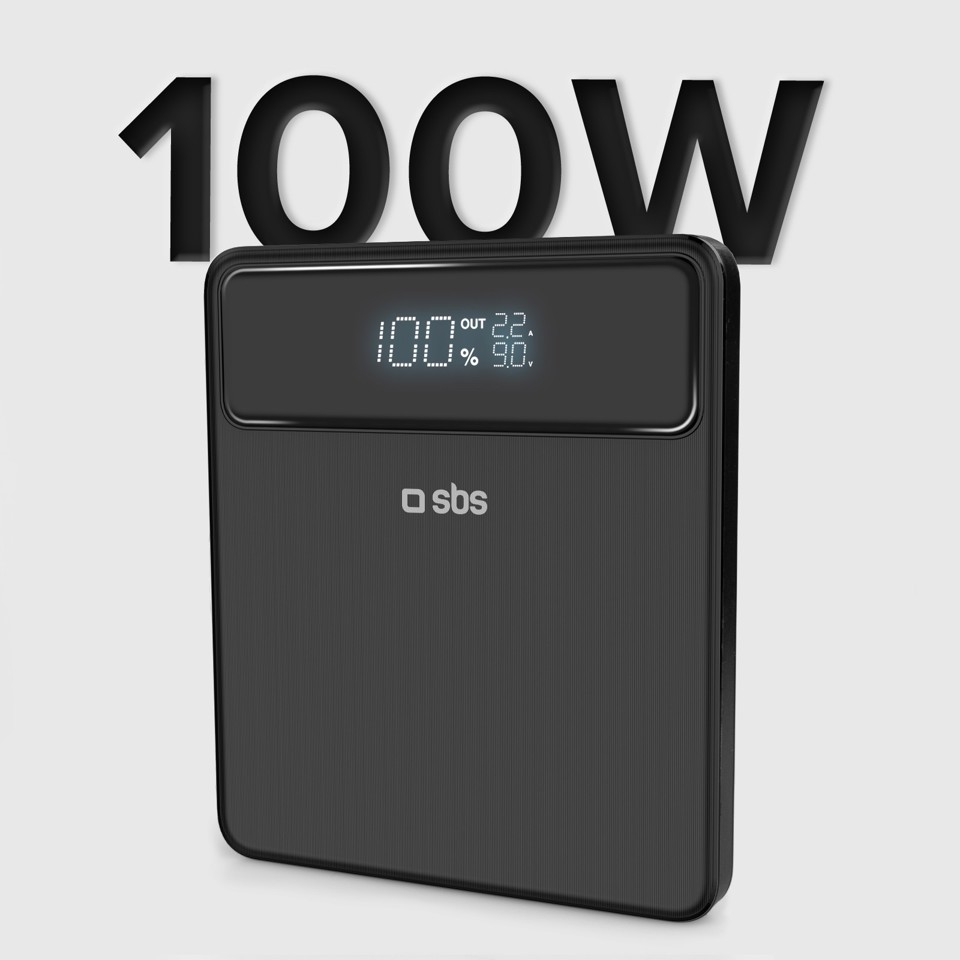 SBS TTBB20000PD100W batteria portatile 20000 mAh Nero