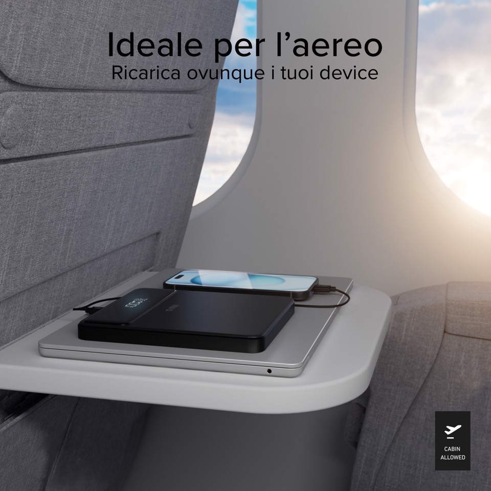 SBS TTBB20000PD100W batteria portatile 20000 mAh Nero