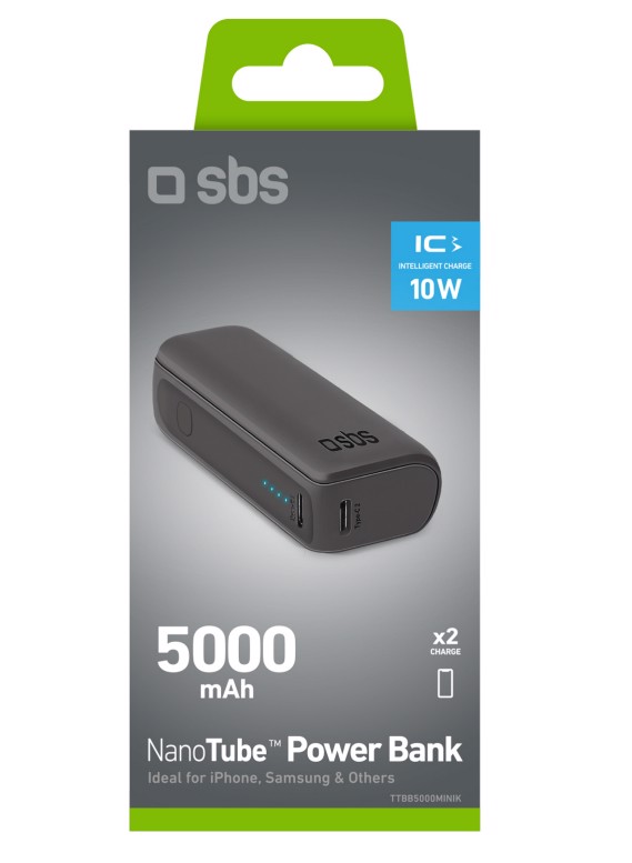 SBS TTBB5000MINIK batteria portatile Ioni di Litio 5000 mAh Nero