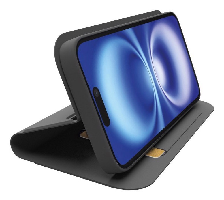 SBS Wallet custodia per cellulare 15,5 cm (6.1") Custodia a borsellino Nero  iphone 17e 16e