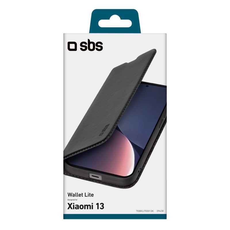 SBS Wallet Lite custodia per cellulare 16,1 cm (6.36") Custodia a borsellino Nero