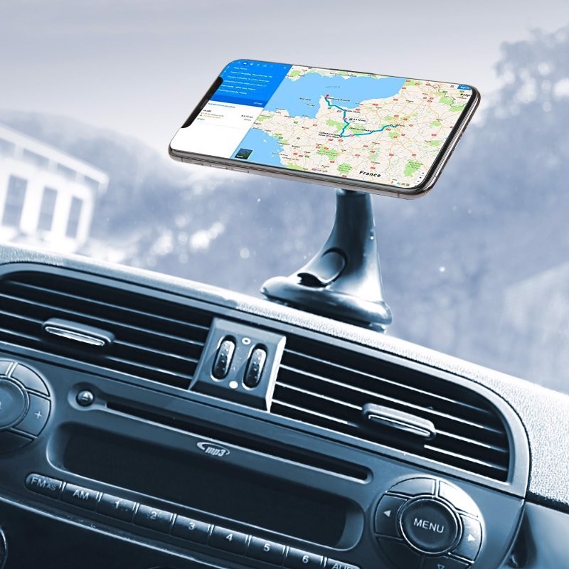 SBS Wind Wide - Supporto auto orientabile per telefono con fissaggio a ventosa