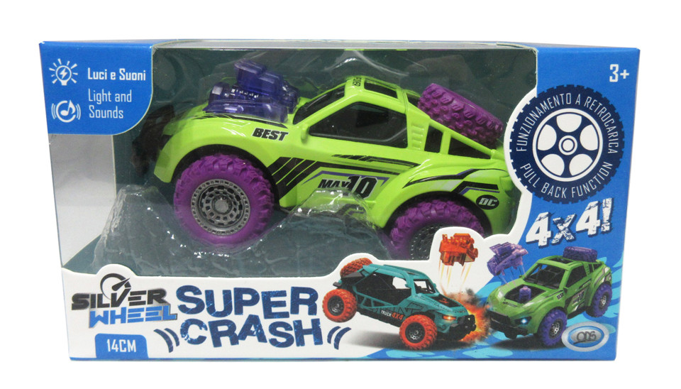 SILVER WHEEL AUTO SUPER CRASH 1:32