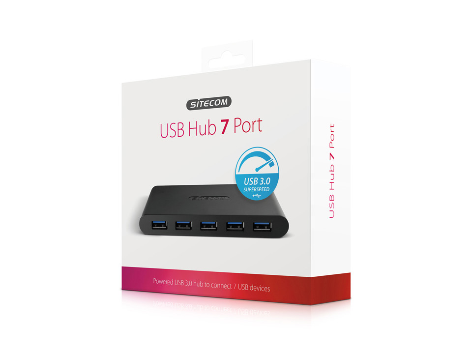 Sitecom CN-084 USB 3.0 Hub 7 Port