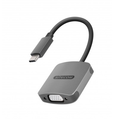 Sitecom CN-374 cable gender changer USB-C VGA, USB-C Grigio