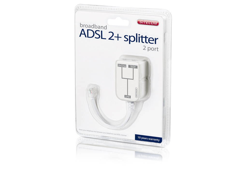 Sitecom DC-212 ADSL2+ Splitter 2 Port