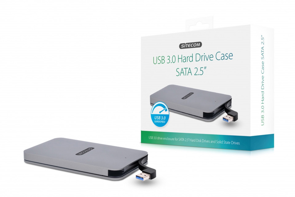 Sitecom MD-400 docking station per unità di archiviazione USB 3.2 Gen 1 (3.1 Gen 1) Type-A Nero, Argento