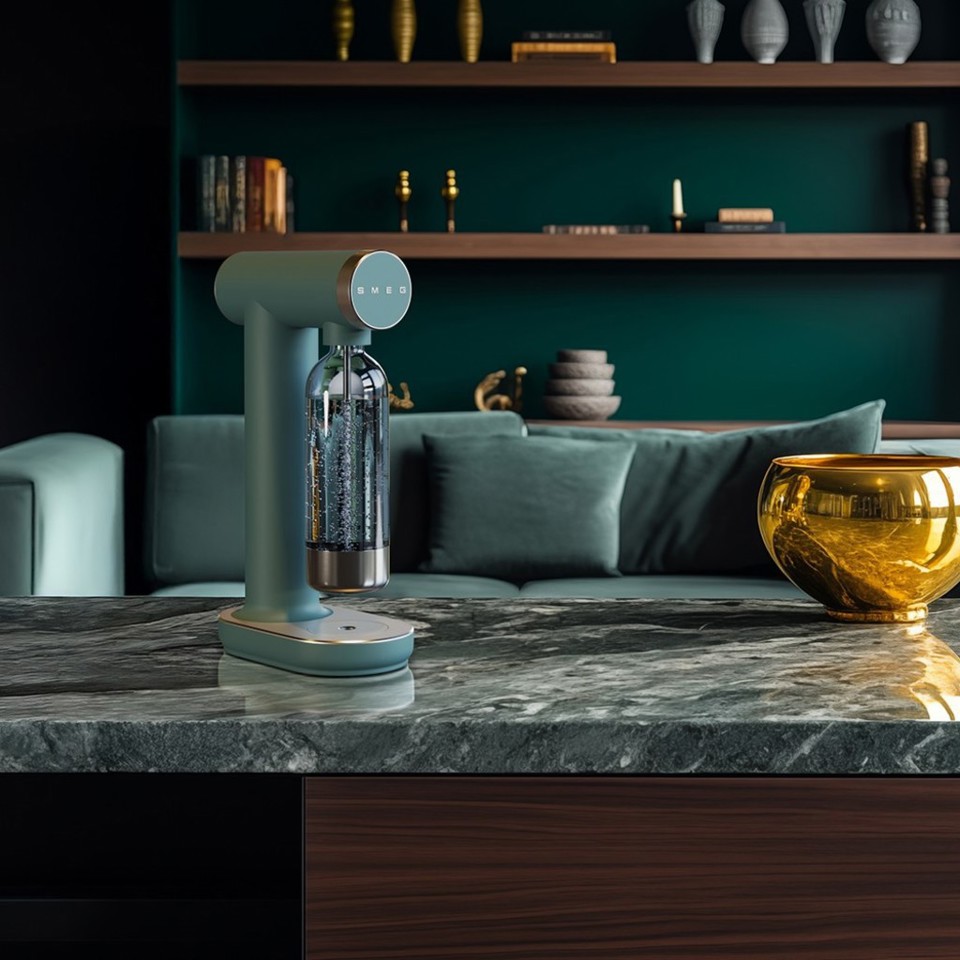 Smeg Gasatore d'acqua non elettrico - Verde Smeraldo opaco - SKC01EGM