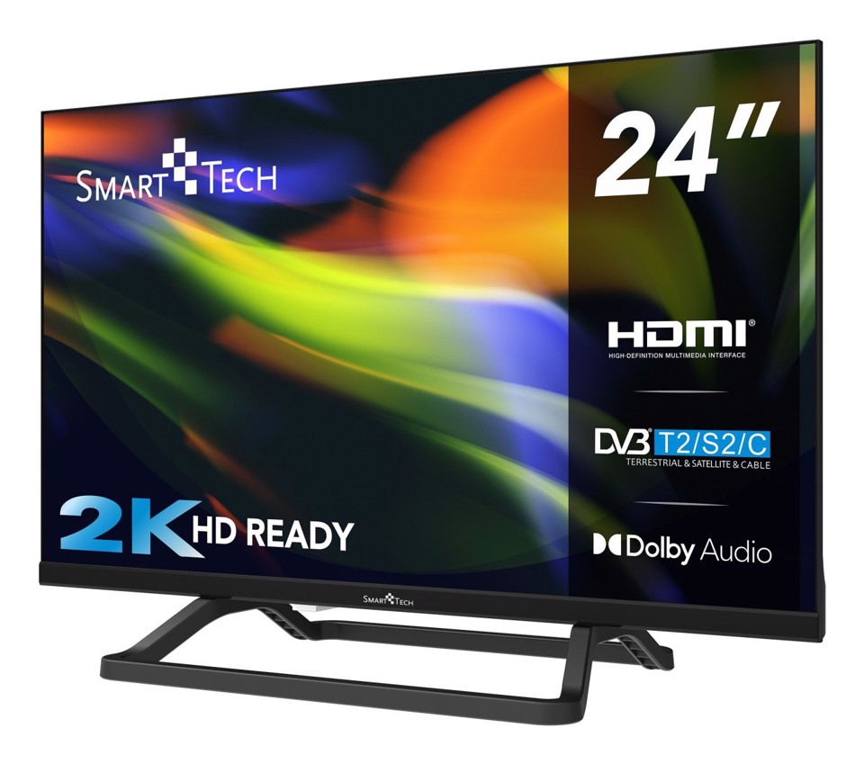 Smart Tech 24HN01V3CA TV 61 cm (24") HD Nero 200 cd/m²