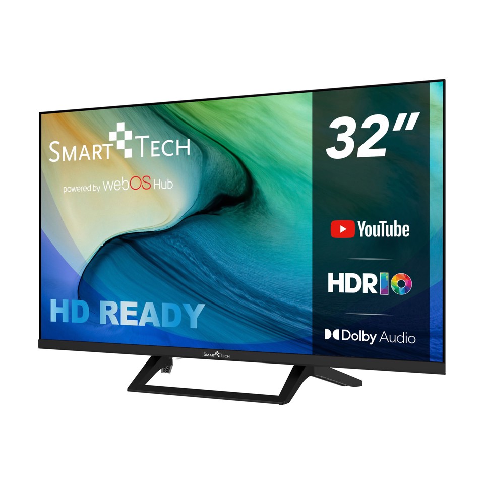 Smart-Tech 32HW01V1 TV 81,3 cm (32") HD Smart TV Wi-Fi Nero 180 cd/m²