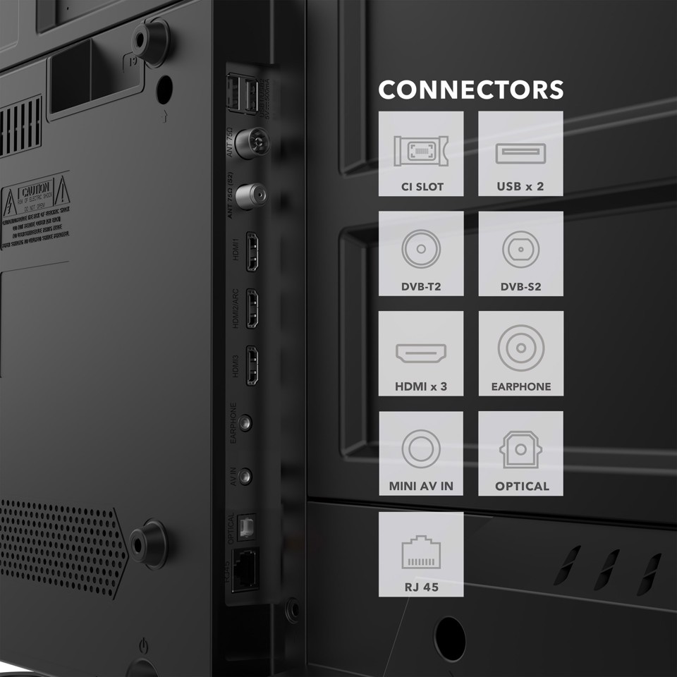 SMART Technologies 24HW01V TV 61 cm (24") HD Smart TV Wi-Fi Nero 180 cd/m²