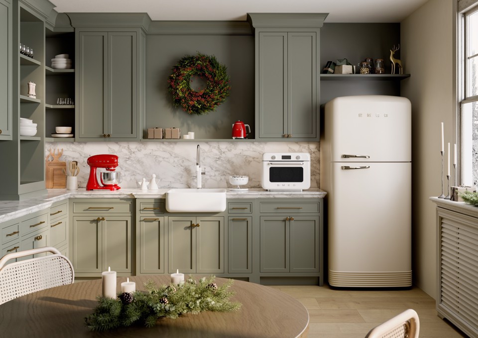 Smeg 50's Style FAB50RCR5 Panna Made in Italy
