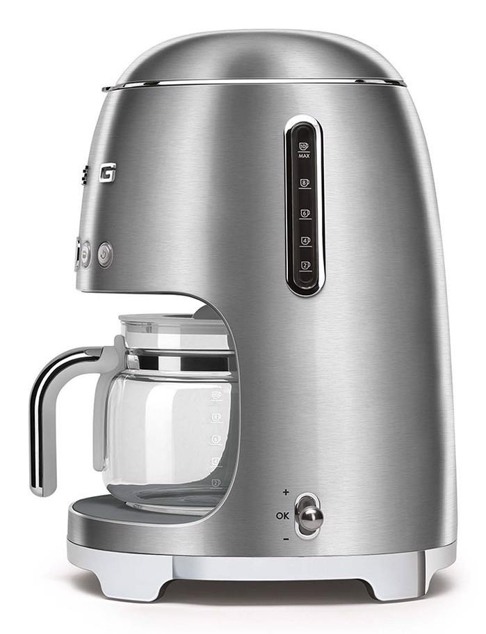 Smeg 50's Style Macchina da Caffè filtro DCF02SSEU Acciaio Inox