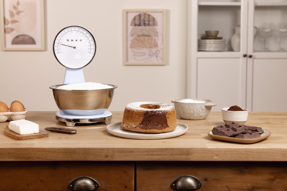 Smeg Bilancia da cucina 50's Style - Azzurro LUCIDO - KSF01PBWW