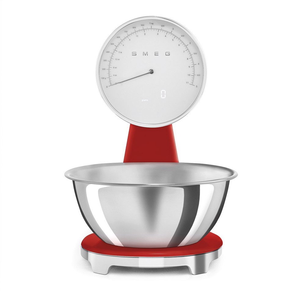 Smeg Bilancia da cucina 50's Style – Rosso LUCIDO - KSF01RDWW