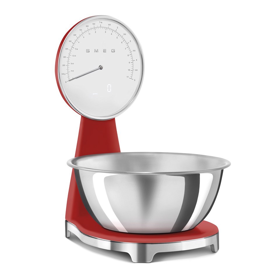 Smeg Bilancia da cucina 50's Style – Rosso LUCIDO - KSF01RDWW
