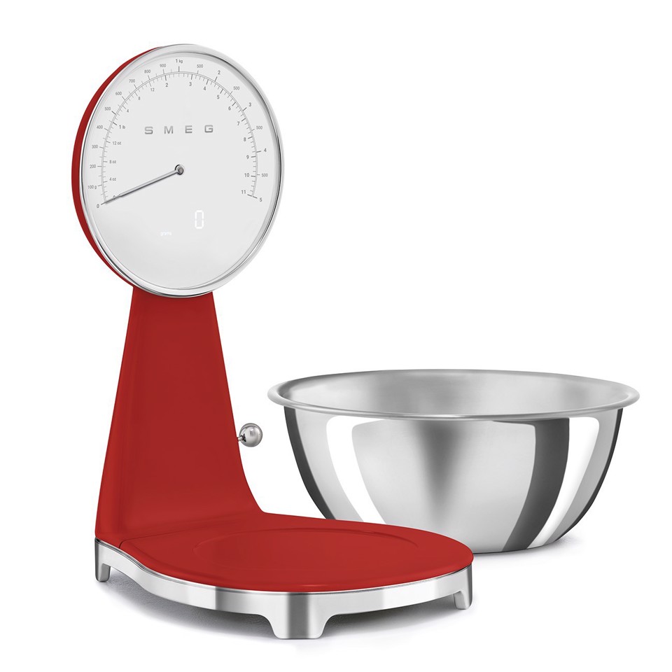 Smeg Bilancia da cucina 50's Style – Rosso LUCIDO - KSF01RDWW