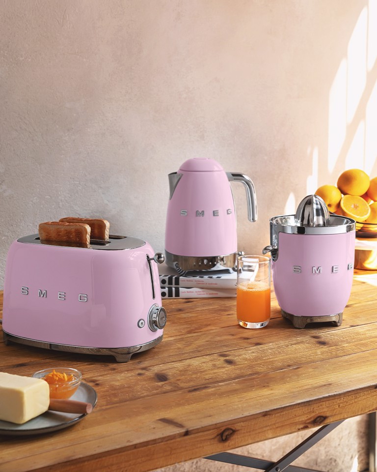 Smeg Bollitore A Temperatura Variabile 50's Style – Rosa LUCIDO – KLF04PKEU