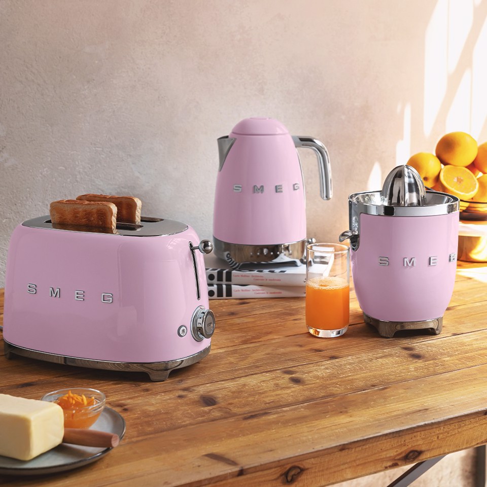 Smeg Bollitore A Temperatura Variabile 50's Style – Rosa LUCIDO – KLF04PKEU