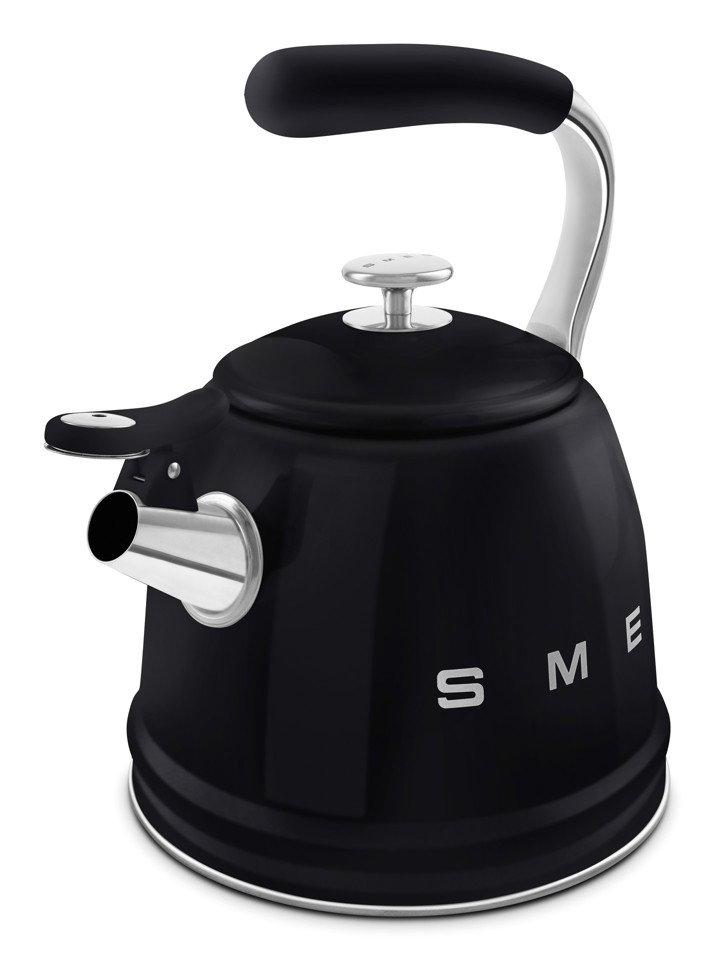 Smeg Bollitore con fischio 50's Style - Nero LUCIDO - WKF01BL