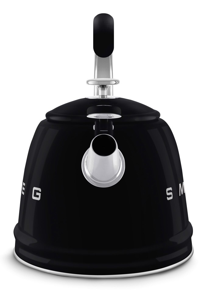 Smeg Bollitore con fischio 50's Style - Nero LUCIDO - WKF01BL