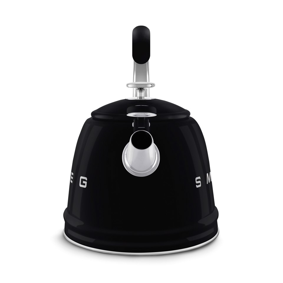 Smeg Bollitore con fischio 50's Style - Nero LUCIDO - WKF01BL