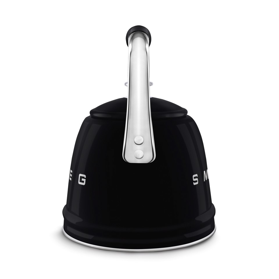 Smeg Bollitore con fischio 50's Style - Nero LUCIDO - WKF01BL