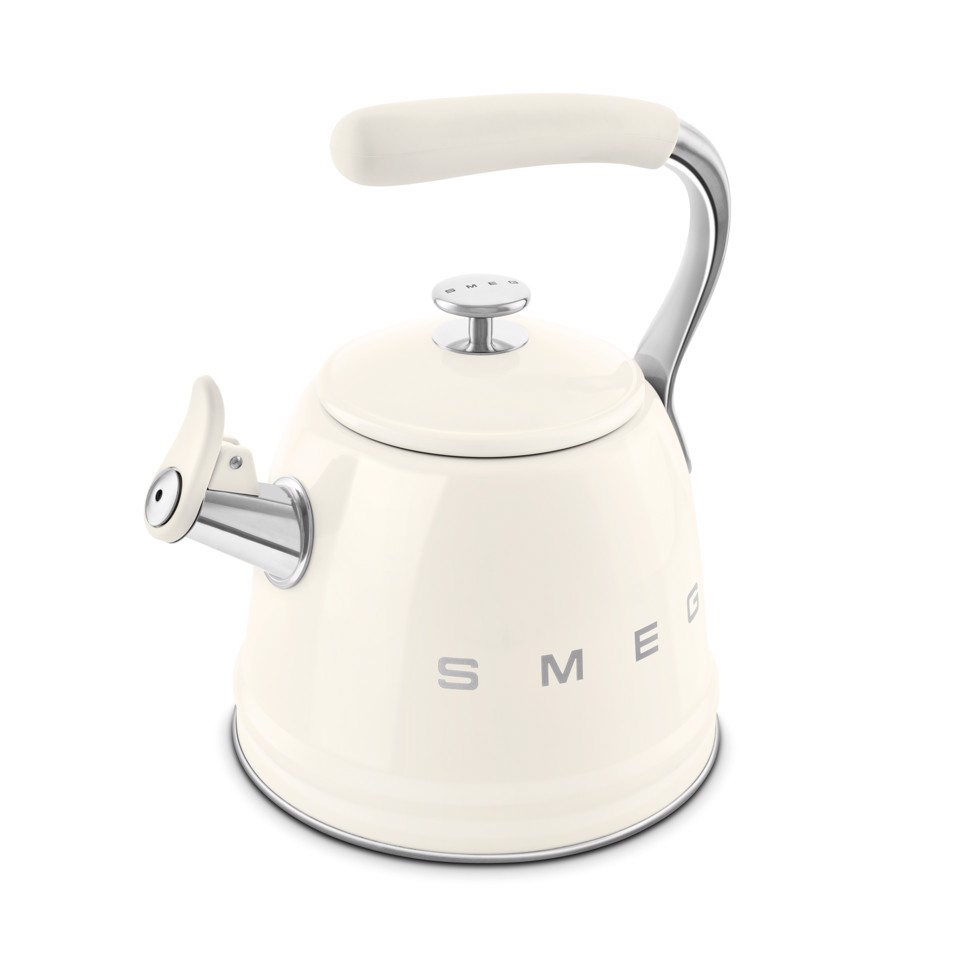 Smeg Bollitore con fischio 50's Style - Panna LUCIDO - WKF01CR
