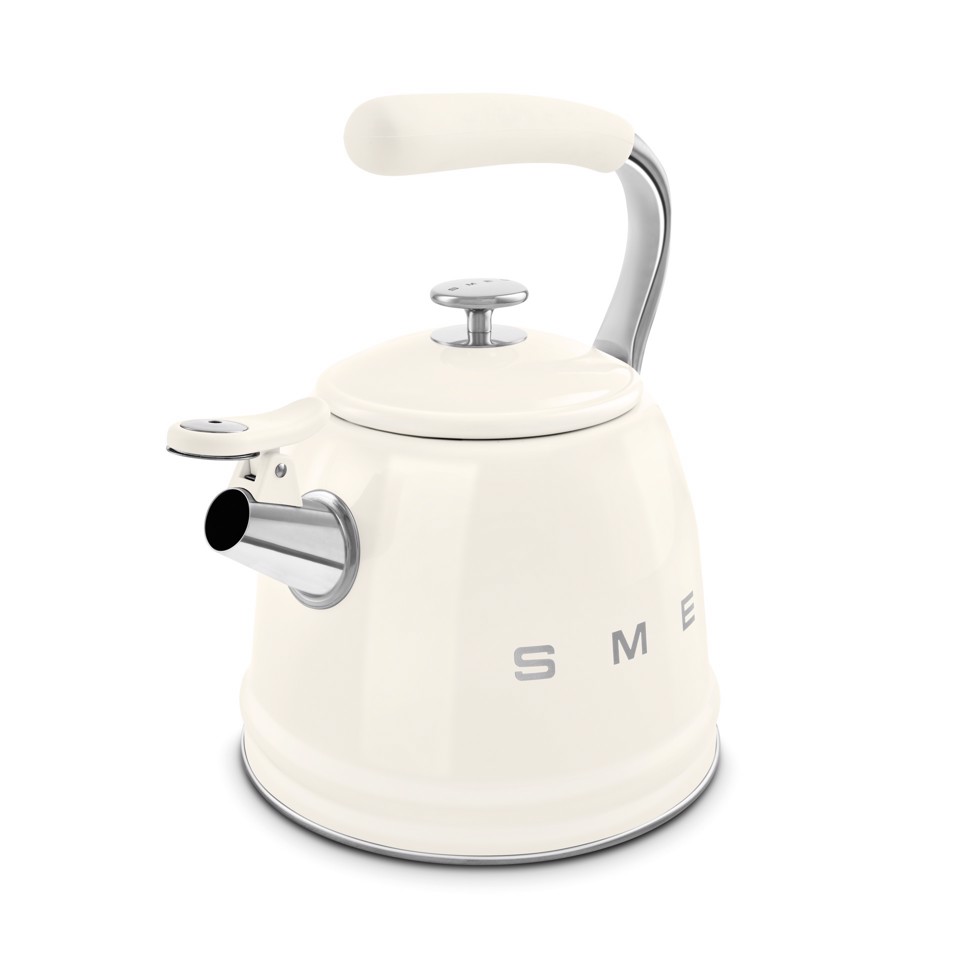 Smeg Bollitore con fischio 50's Style - Panna LUCIDO - WKF01CR