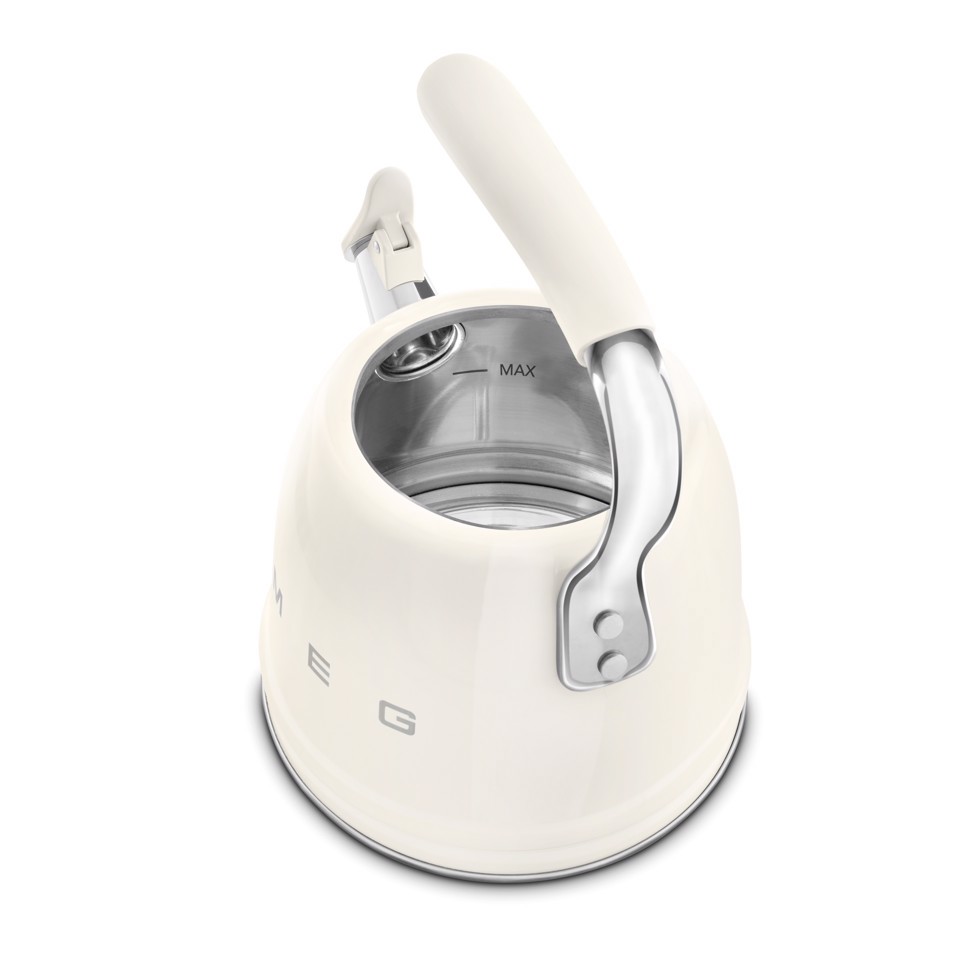 Smeg Bollitore con fischio 50's Style - Panna LUCIDO - WKF01CR