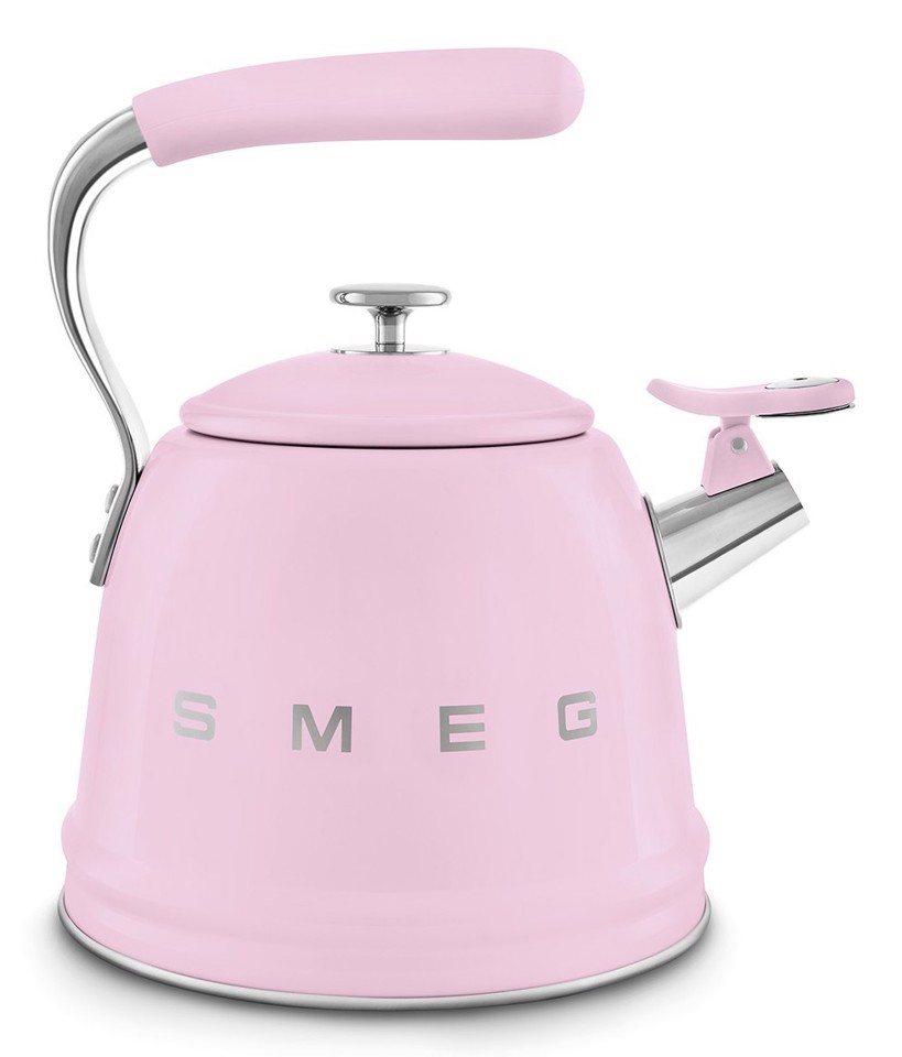 Smeg Bollitore con fischio 50's Style - Rosa LUCIDO - WKF01PK