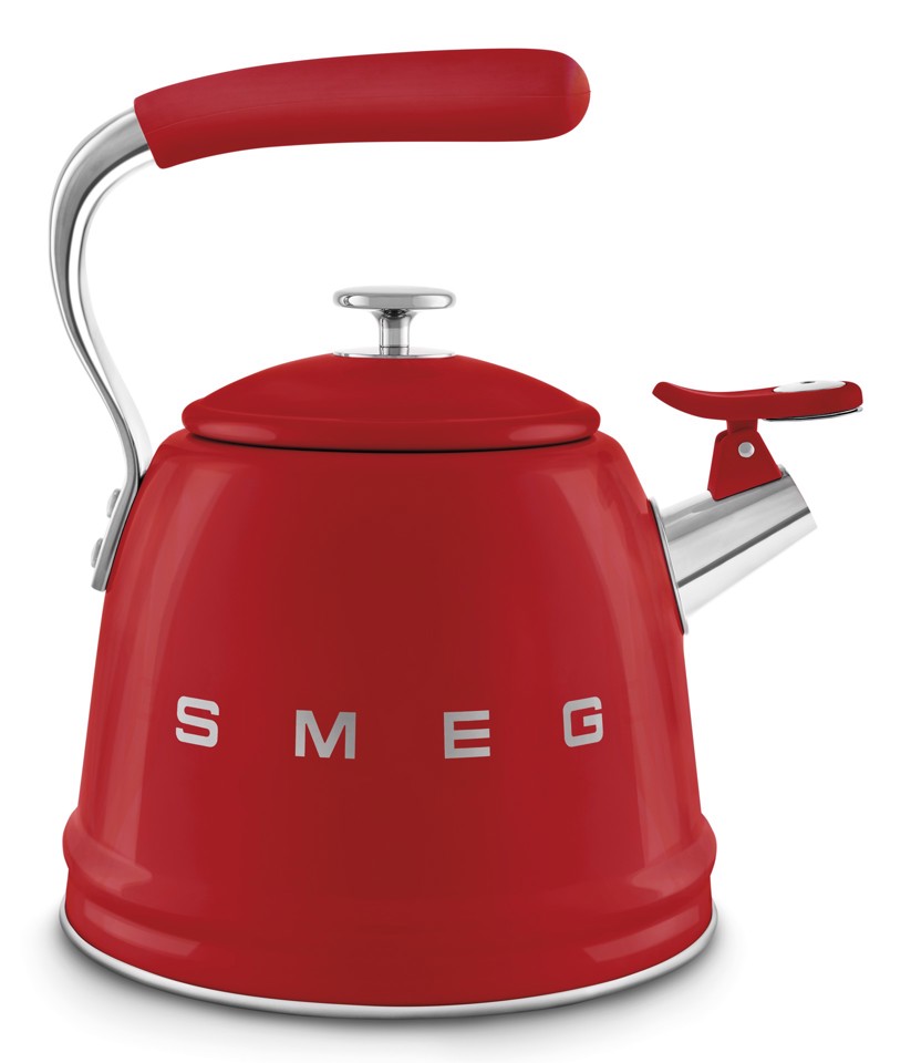 Smeg Bollitore con fischio 50's Style - Rosso LUCIDO - WKF01RD
