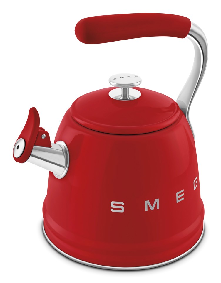 Smeg Bollitore con fischio 50's Style - Rosso LUCIDO - WKF01RD